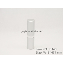 Special Aluminum Matt Silver Round Lipstick Tube Container E148, cup size 12.1/12.7,Custom colors